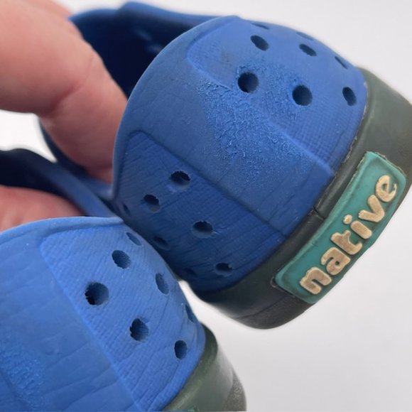 Native Jefferson Size C8 8 Navy Blue Toddler Slip On Shoes - Picture 5 of 11